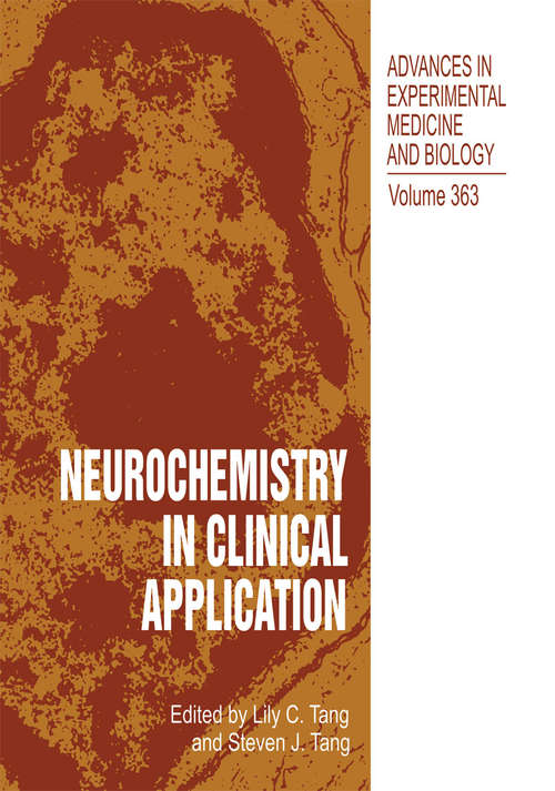 Book cover of Neurochemistry in Clinical Application (1995) (Advances in Experimental Medicine and Biology #363)