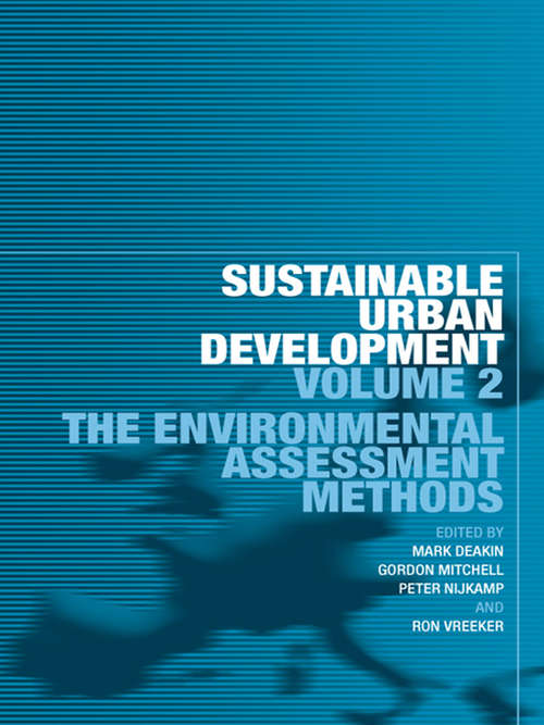 Book cover of Sustainable Urban Development Volume 2: The Environmental Assessment Methods (Sustainable Urban Development Series)