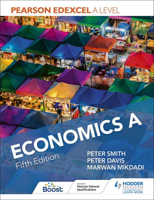 Book cover of Pearson Edexcel A level Economics A Fifth Edition