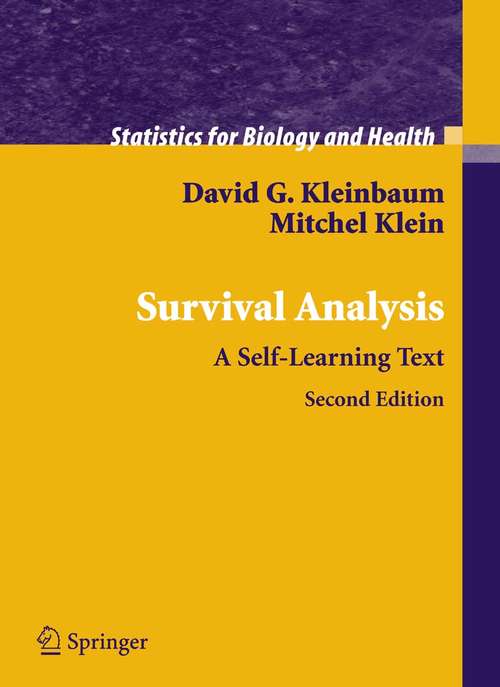 Book cover of Survival Analysis: A Self-Learning Text (2nd ed. 2005) (Statistics for Biology and Health)