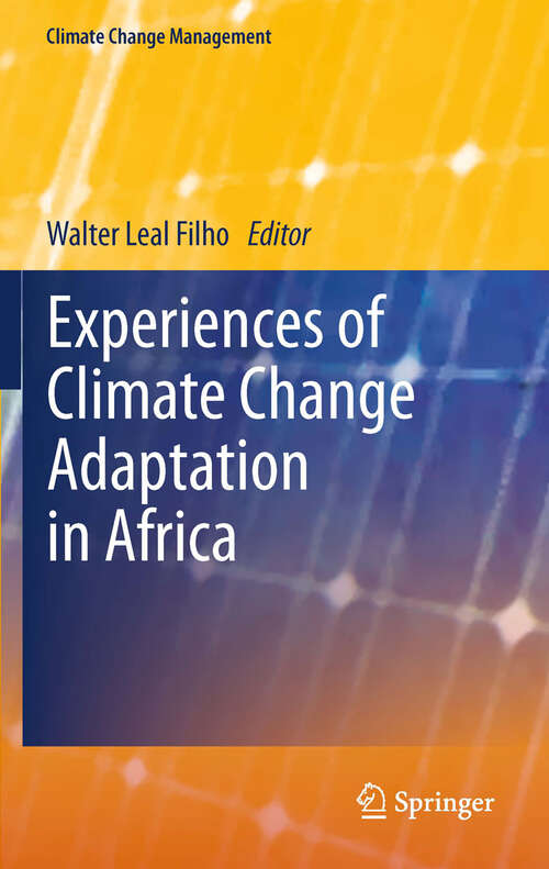 Book cover of Experiences of Climate Change Adaptation in Africa (2011) (Climate Change Management)