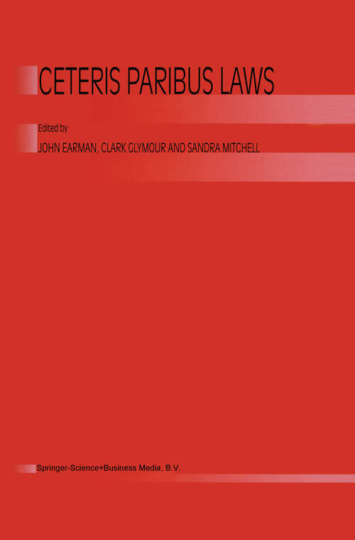Book cover of Ceterus Paribus Laws (2002)