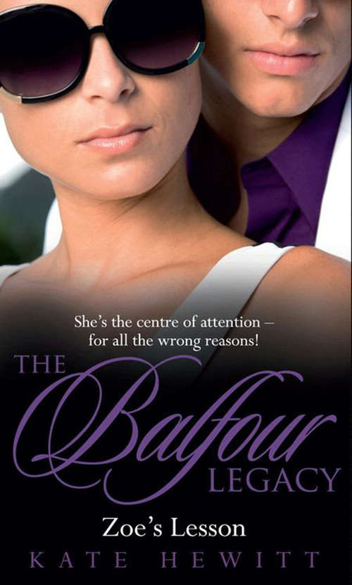 Book cover of Zoe's Lesson (ePub First edition) (The Balfour Legacy #5)