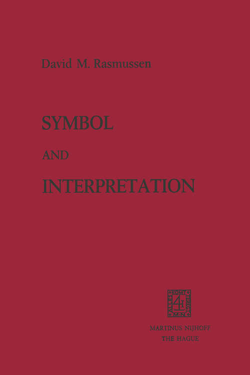 Book cover of Symbol and Interpretation (1974)