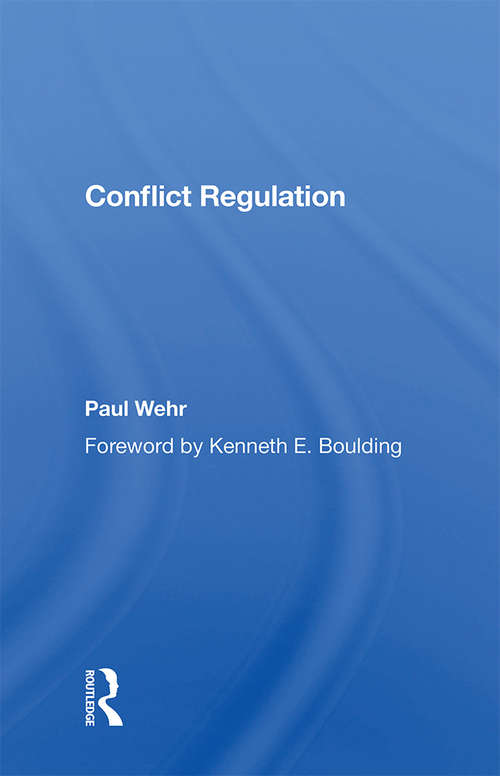 Book cover of Conflict Regulation
