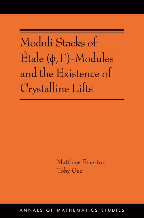 Book cover of Moduli Stacks of Étale: (AMS-215) (Annals Of Mathematics Studies #408)