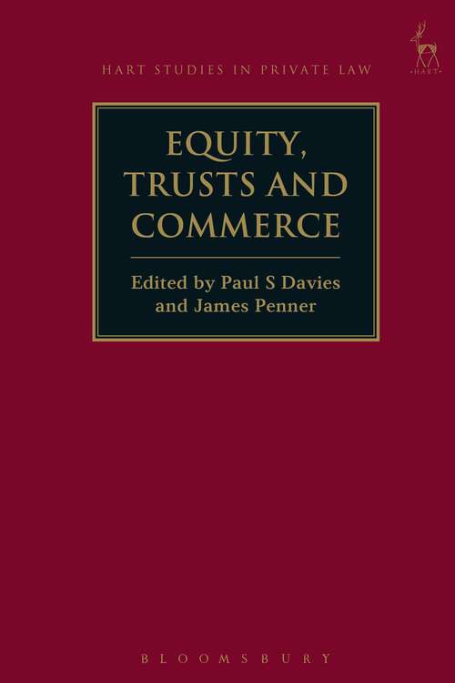 Book cover of Equity, Trusts and Commerce (Hart Studies in Private Law)