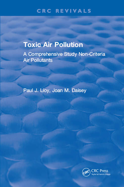 Book cover of Toxic Air Pollution: A Comprehensive Study Non-Criteria Air Pollutants