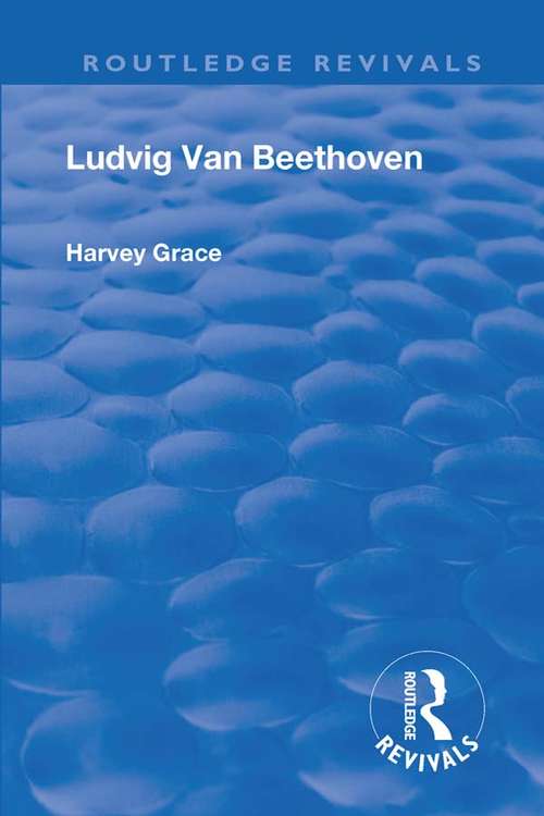 Book cover of Revival: Beethoven (Routledge Revivals)