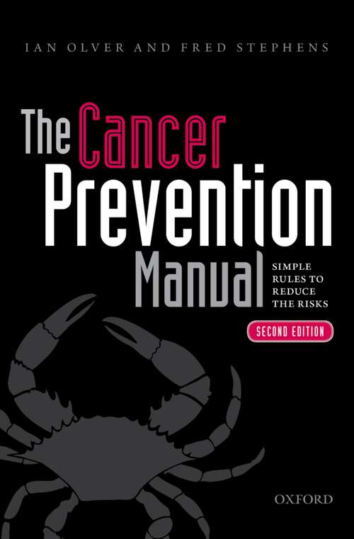 Book cover of The Cancer Prevention Manual: Simple rules to reduce the risks