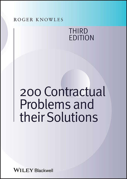 Book cover of 200 Contractual Problems and their Solutions (3)
