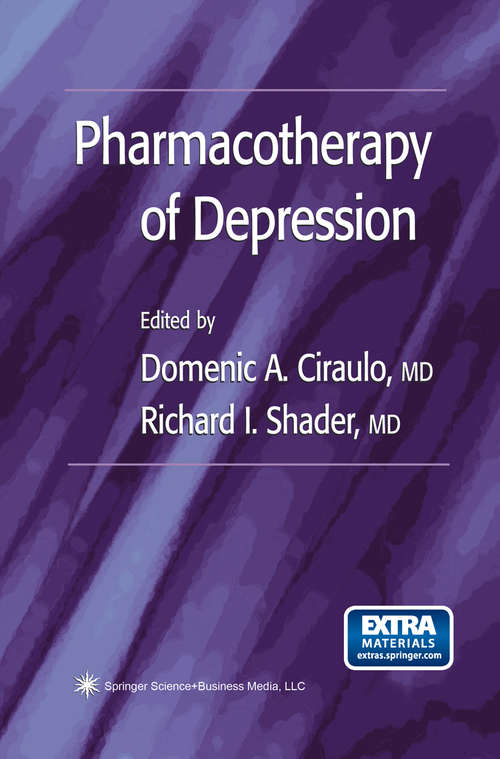 Book cover of Pharmacotherapy of Depression: Application For The Outpatient Practitioner (2004)