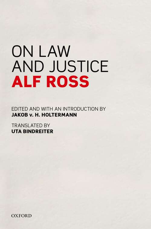 Book cover of On Law and Justice