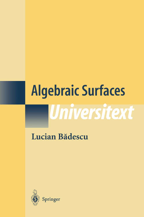 Book cover of Algebraic Surfaces (2001) (Universitext)