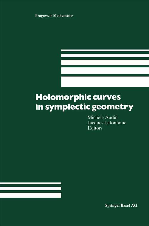 Book cover of Holomorphic Curves in Symplectic Geometry (1994) (Progress in Mathematics #117)