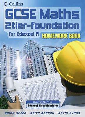 Book cover of GCSE Maths 2 tier-foundation for Edexcel A - Homework Book (PDF)