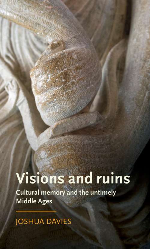 Book cover of Visions and ruins: Cultural memory and the untimely Middle Ages (Manchester Medieval Literature and Culture)