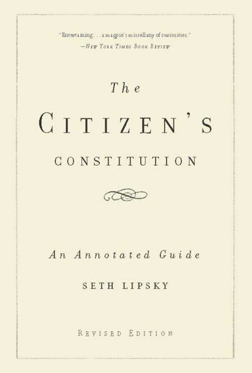 Book cover of The Citizen's Constitution: An Annotated Guide (2)