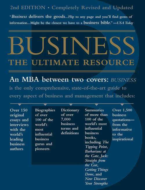 Book cover of Business: The Ultimate Resource (3)