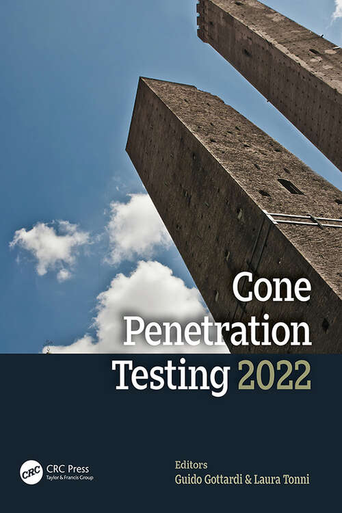 Book cover of Cone Penetration Testing 2022: Abstracts Volume