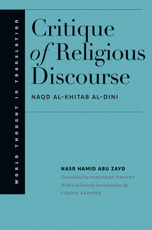 Book cover of Critique of Religious Discourse