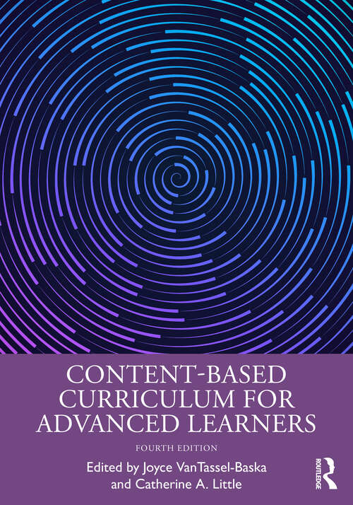 Book cover of Content-Based Curriculum for Advanced Learners (4)