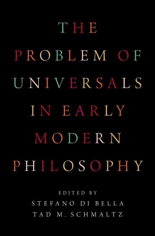 Book cover of The Problem of Universals in Early Modern Philosophy