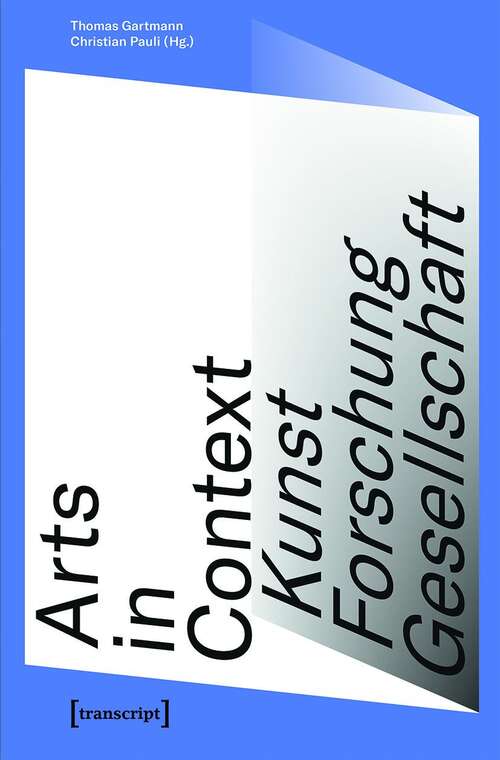 Book cover of Arts in Context - Kunst, Forschung, Gesellschaft (Image #181)