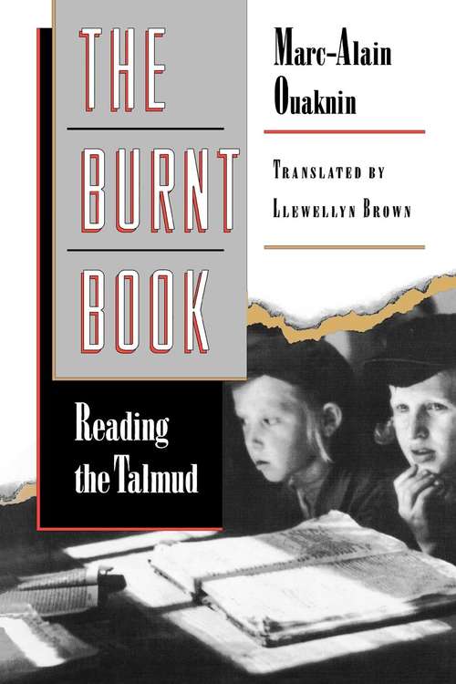 Book cover of The Burnt Book: Reading the Talmud