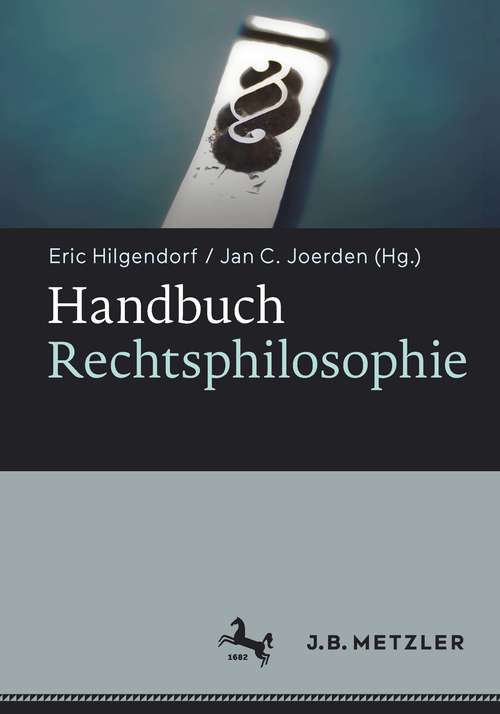 Book cover of Handbuch Rechtsphilosophie