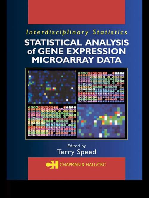 Book cover of Statistical Analysis of Gene Expression Microarray Data