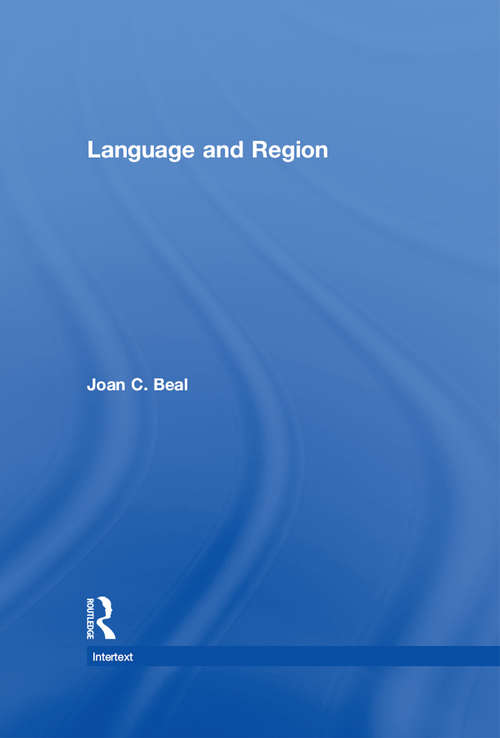 Book cover of Language And Region