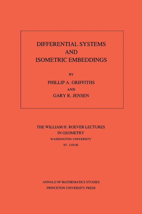 Book cover of Differential Systems and Isometric Embeddings.(AM-114), Volume 114 (PDF)