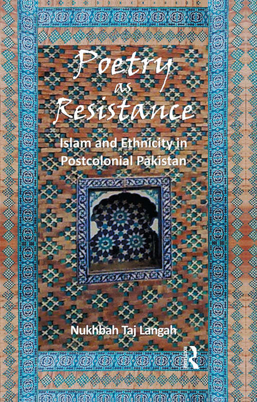 Book cover of Poetry as Resistance: Islam and Ethnicity in Postcolonial Pakistan