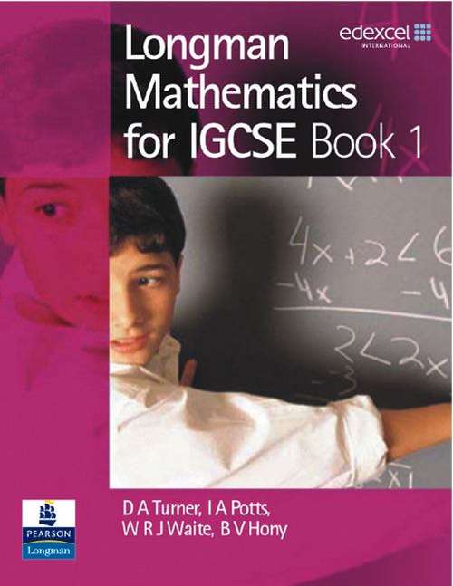 Book cover of Longman Mathematics for IGCSE: Book 1 (PDF)