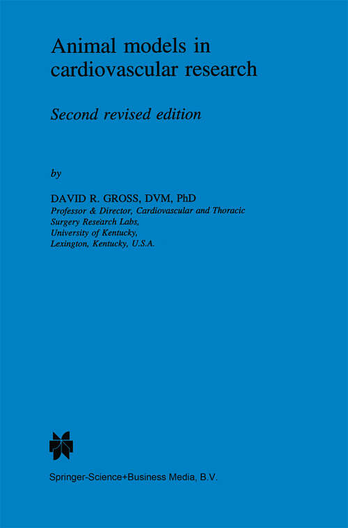 Book cover of Animal models in cardiovascular research (2nd ed. 1994) (Developments in Cardiovascular Medicine #153)