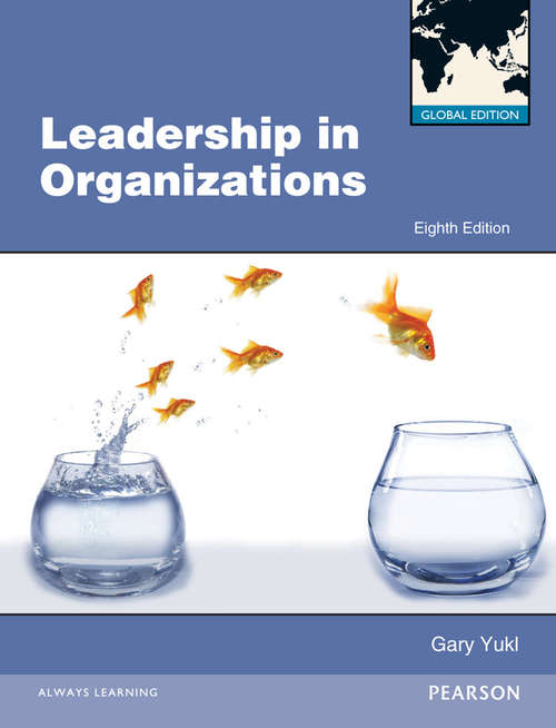 Book cover of Leadership in Organizations Global Edition
