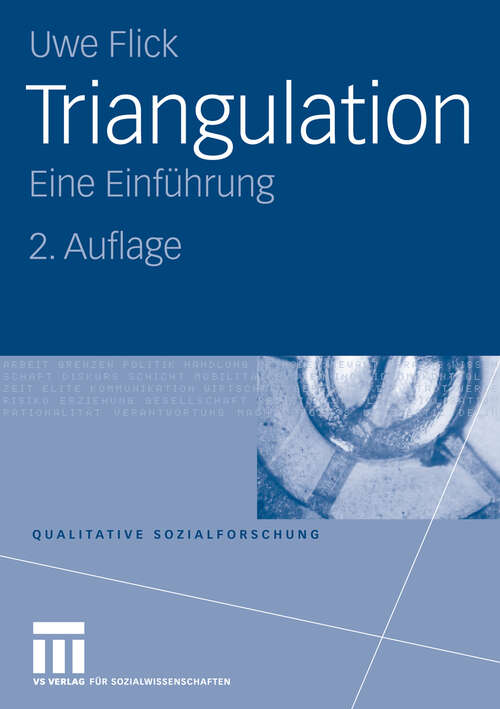 Book cover of Triangulation: Eine Einführung (2.Aufl. 2008) (Qualitative Sozialforschung)