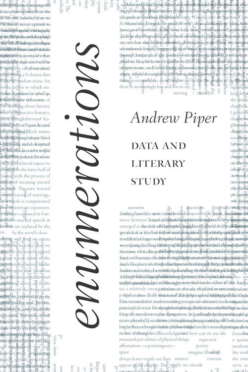 Book cover of Enumerations: Data and Literary Study