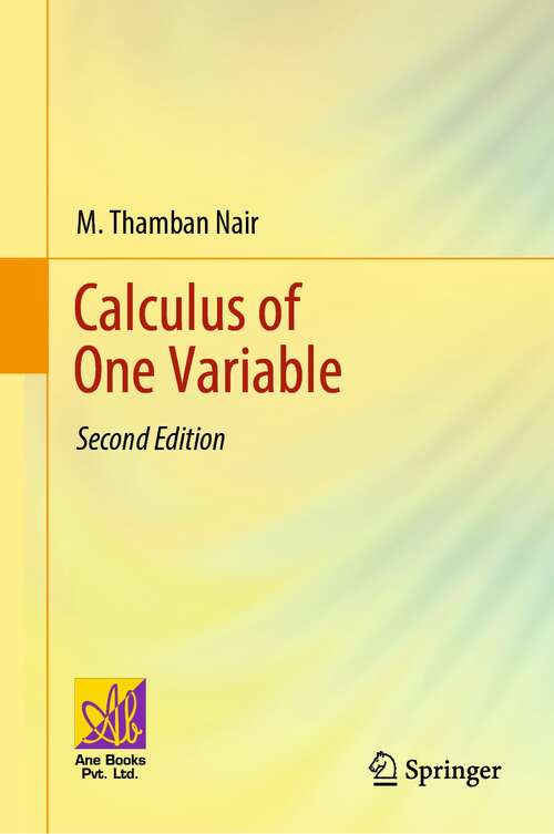 Book cover of Calculus of One Variable (2nd ed. 2021)