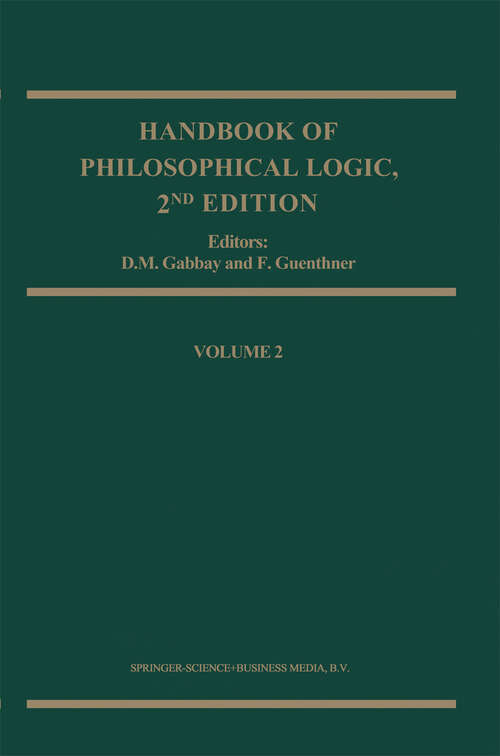 Book cover of Handbook of Philosophical Logic (2nd ed. 2001) (Handbook of Philosophical Logic #2)