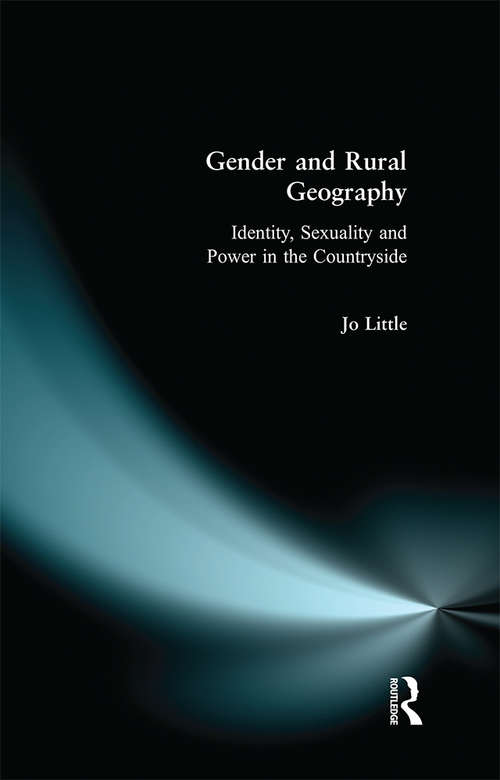 Book cover of Gender and Rural Geography