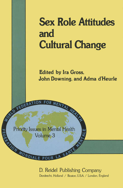 Book cover of Sex Role Attitudes and Cultural Change (1982) (Priority Issues in Mental Health #3)