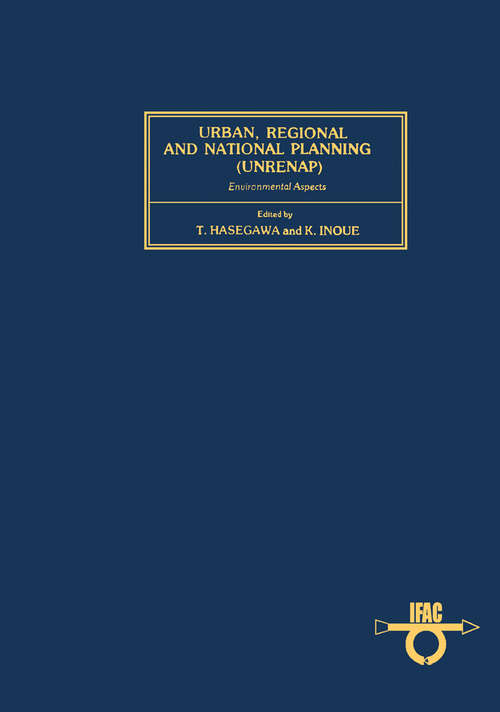 Book cover of Urban, Regional and National Planning (UNRENAP): Environmental Aspects