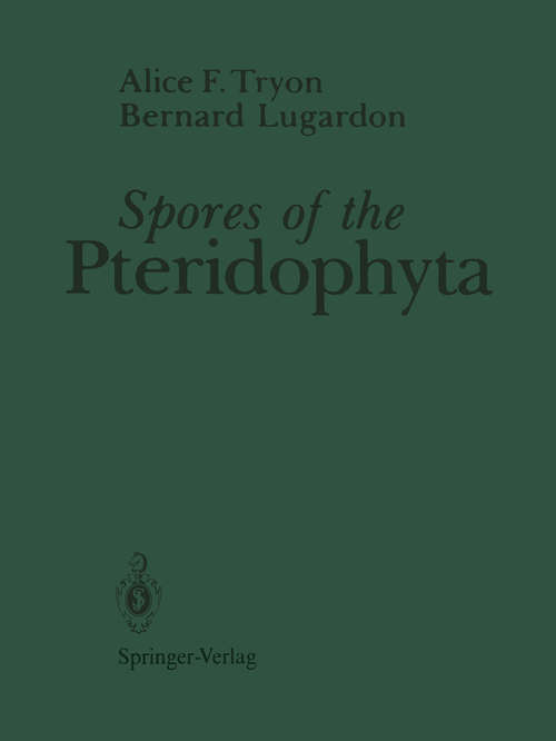 Book cover of Spores of the Pteridophyta: Surface, Wall Structure, and Diversity Based on Electron Microscope Studies (1991)
