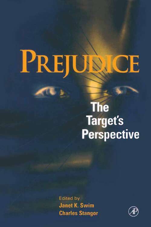 Book cover of Prejudice: The Target's Perspective