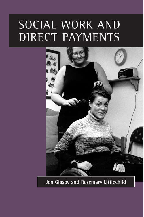 Book cover of Social work and direct payments