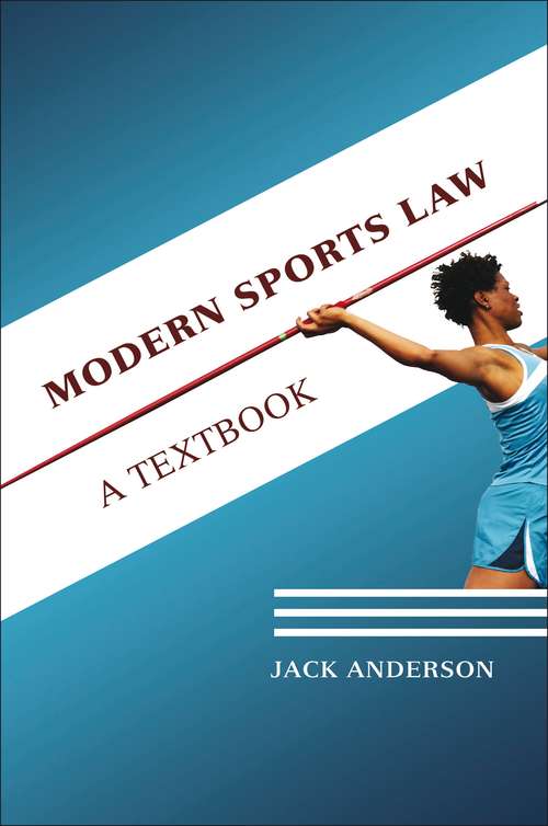 Book cover of Modern Sports Law: A Textbook