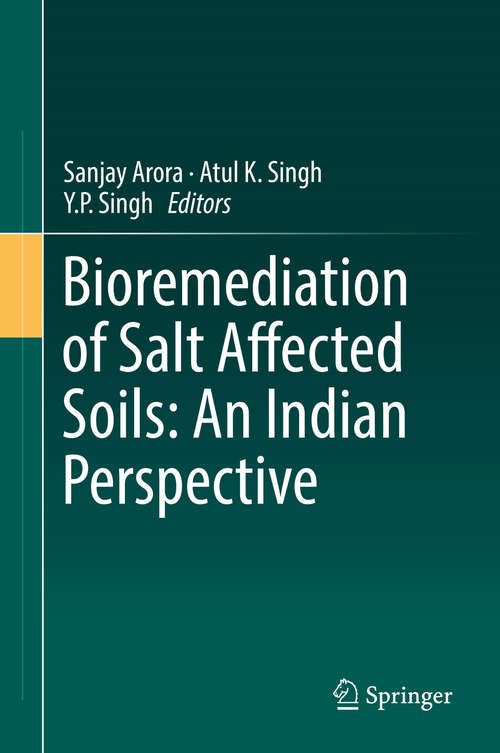 Book cover of Bioremediation of Salt Affected Soils: An Indian Perspective