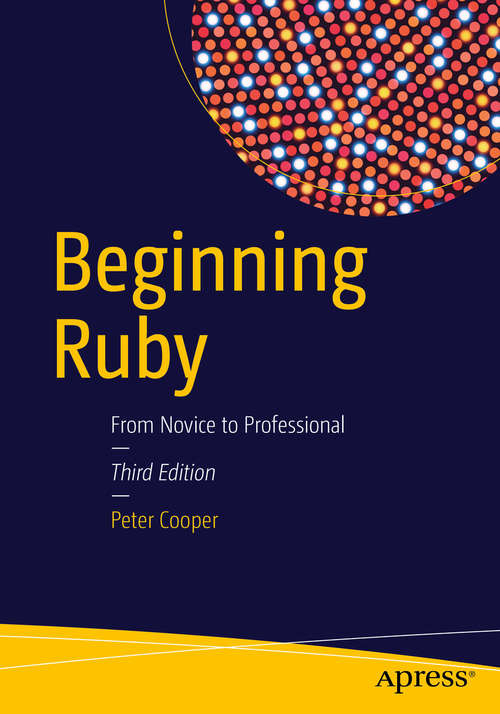 Book cover of Beginning Ruby: From Novice to Professional (3rd ed.)